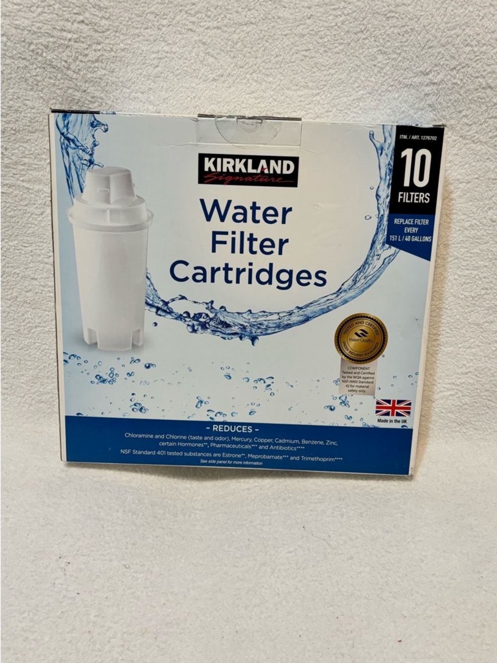Kirkland Signature White & Blue Water Filter Cartridges - 10 Pack